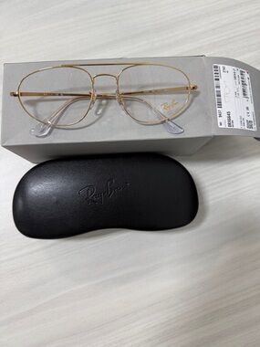 Ray-Ban rb6645 Gold Aviator Eyeglasses
